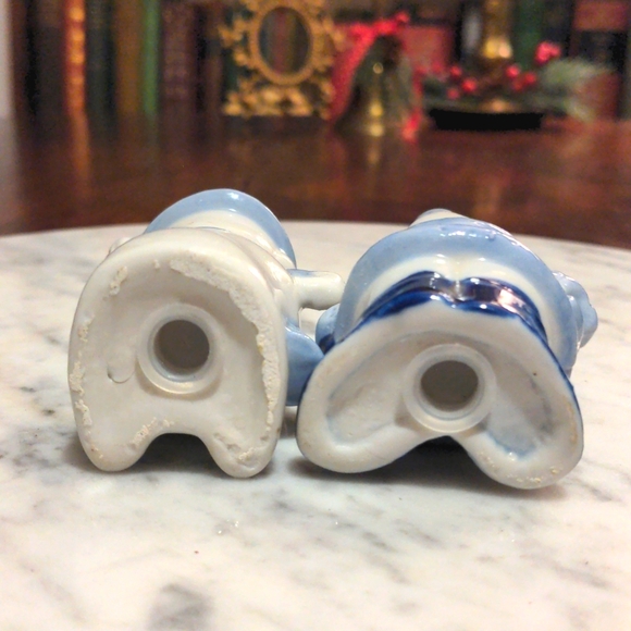Blue White Snowman & Santa Salt & Pepper Shakes - Picture 4 of 4